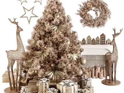 Decoration Christmas B01 3D model