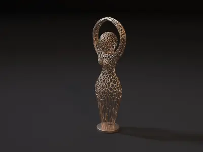 Goddess figurine 3D print model