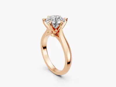 ZKR011 ENGAGEMENT RING 3D print model