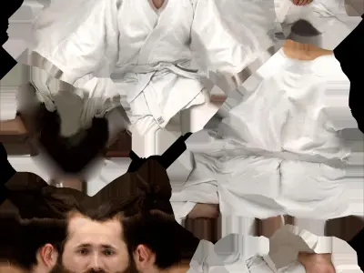 3D Scan Man Sport Taekwondo 007 3D model