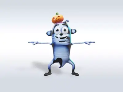 Halloween 3D Model Spooky Fun Character Free 3D model