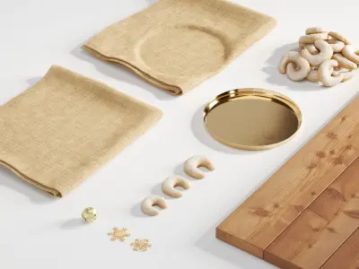 Cookies Vanillekipferl 3D model