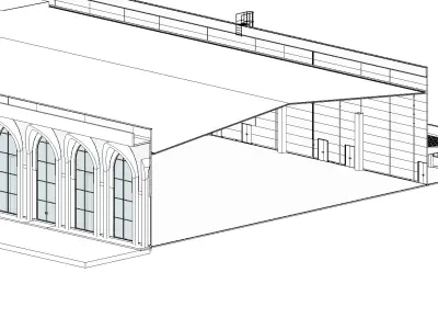 Public Building 01 3D model purchase