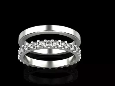 Wedding ring model 322 3D print model