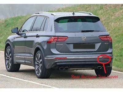 Vw Tiguan Rear Bumper Tow cover 3D print model