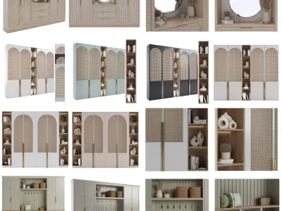 Four Wardrobe set furniture Collection