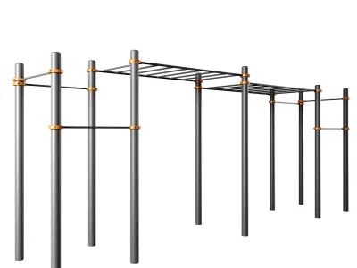 GYM workout set 3D model