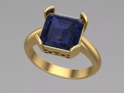 free simple women ring Free 3D print model