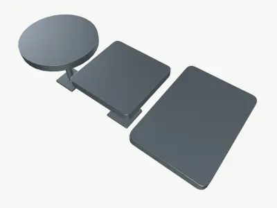 Retro Dinner Tables 3D model