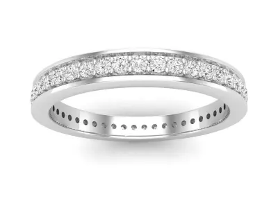 AV 482 Ladies Eternity Anniversary Stackable Ring Wedding Band 3D print model