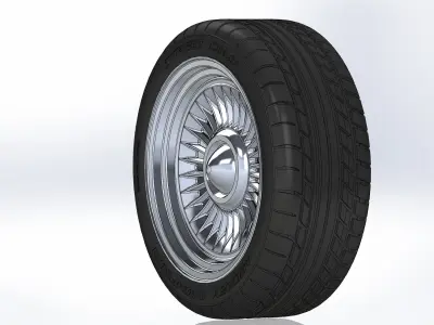 Custom wheels American Racing VF555 Conti 18inch for scale model 3D print model