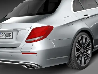 Mercedes E-Class 2017 mentalray 3D model