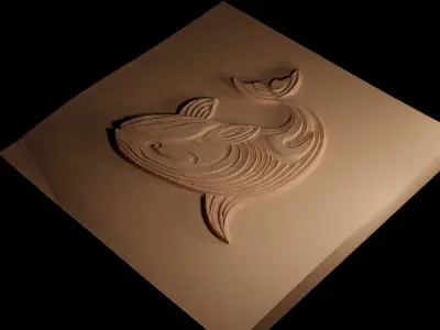 Orca CNC 3d Print High Relief Sand Casting 3D print model