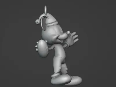 Football Mickey Christmas Ornament 3D print model