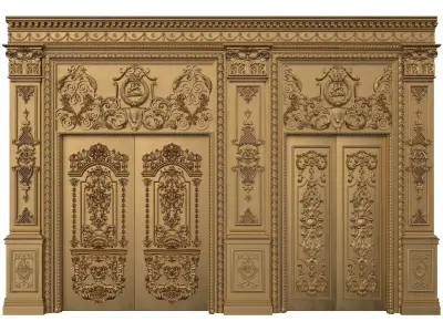 Royal Door 2 3D model