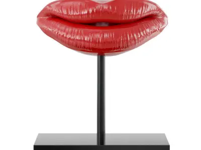 Collection of decorative statuettes lips