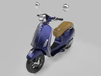 Vespa Low-poly 3D model
