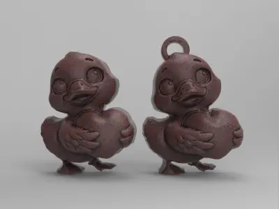 valentines day  cute duck decor  3D print model