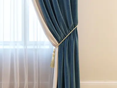 Set 11 Curtains 3D model