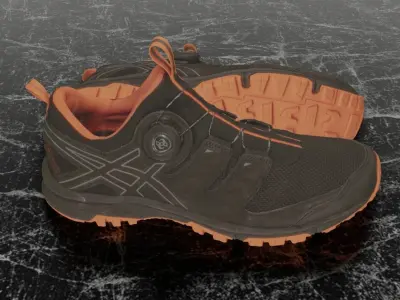 ASICS GEL FUJI RADO 3D SHOES Low-poly 3D model