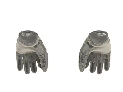 Motocross Gloves 1-12 Scale 3D print model