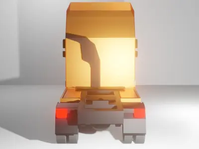 truck DOF Low-poly 3D model