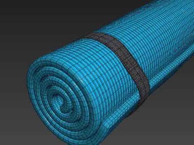 Fitness equipment set 3D model