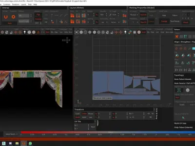 Theater curtain 3D model