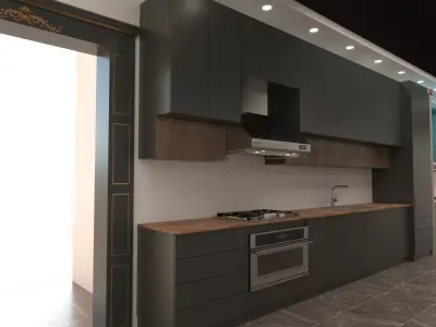 Kitchen showroom 3D model