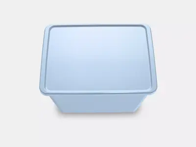RYKTA Storage box with lid Low-poly 3D model