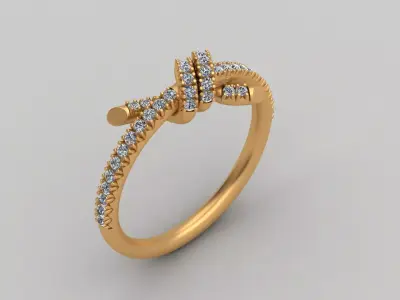 Tiffany Knot Ring 3D Printable Brand 3D print model