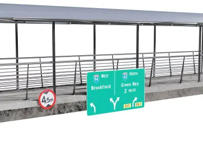 Pedestrian Bridge 3D model