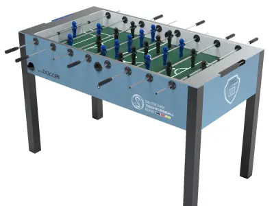 Leonhart table foosball Low-poly 3D model