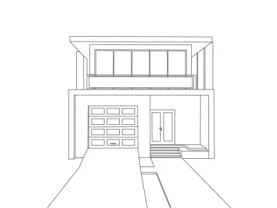 ESTATE HOUSE  Free low-poly 3D model