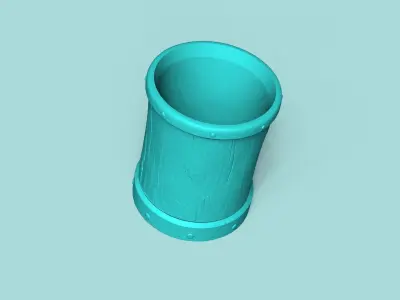 Vase 03 with Plate - Simple Plant Pot - Home Decor 3D print model
