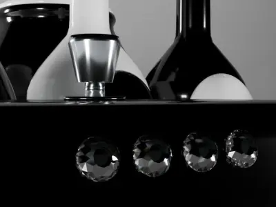 Spices Set Containers Low-poly 3D model