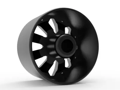 fuel off road ASSAULT wheel 3d print model 3D print model