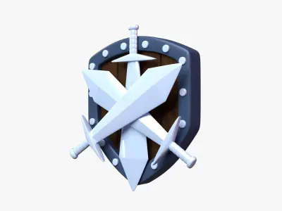 Silver Tier 3D Illustration 3D model