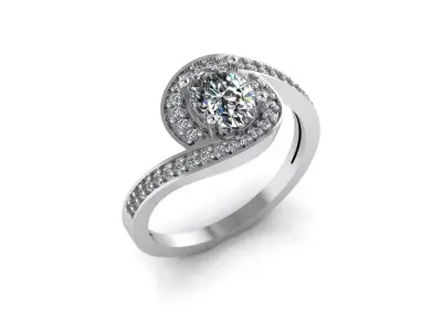 Diamond Ring Jewelry 3D print model purchase