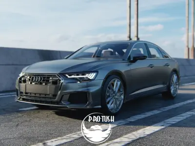 Audi A6 model 2019 3D model