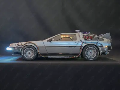 DELOREAN HQ Special 3Dprint design 1-8 Scale 530mm 3D print model