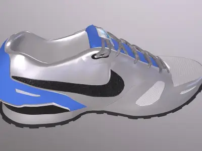 NIKE WAFFLE TRAINER SHOES PBR Low-poly 3D model