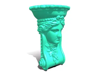wall flower vase  3D model