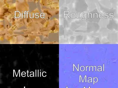 Ancient Egyptian Sphinx Statue Model Low-poly 3D model