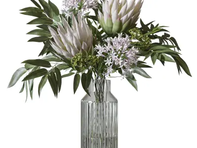 Flower Set 093 3D model