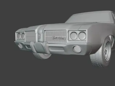 1971 Oldsmobile Cutlass Supreme sedan  3D print model
