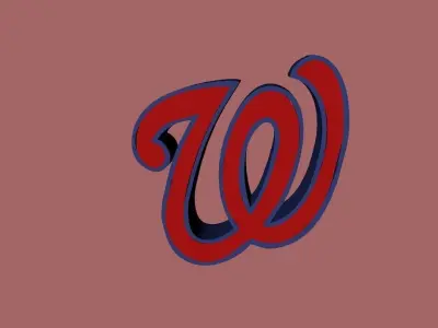 Washington Nationals Team Logo 3D model