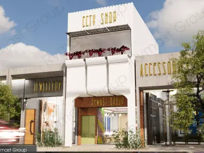 Shop Design Collection-Exterior and Interior 3D model