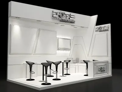 Booth Exhibition Stand a250a  3D model