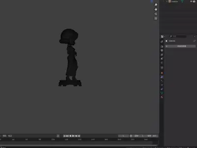 Elegant Chinese Qipao Lady Sculpture Model  3D print model